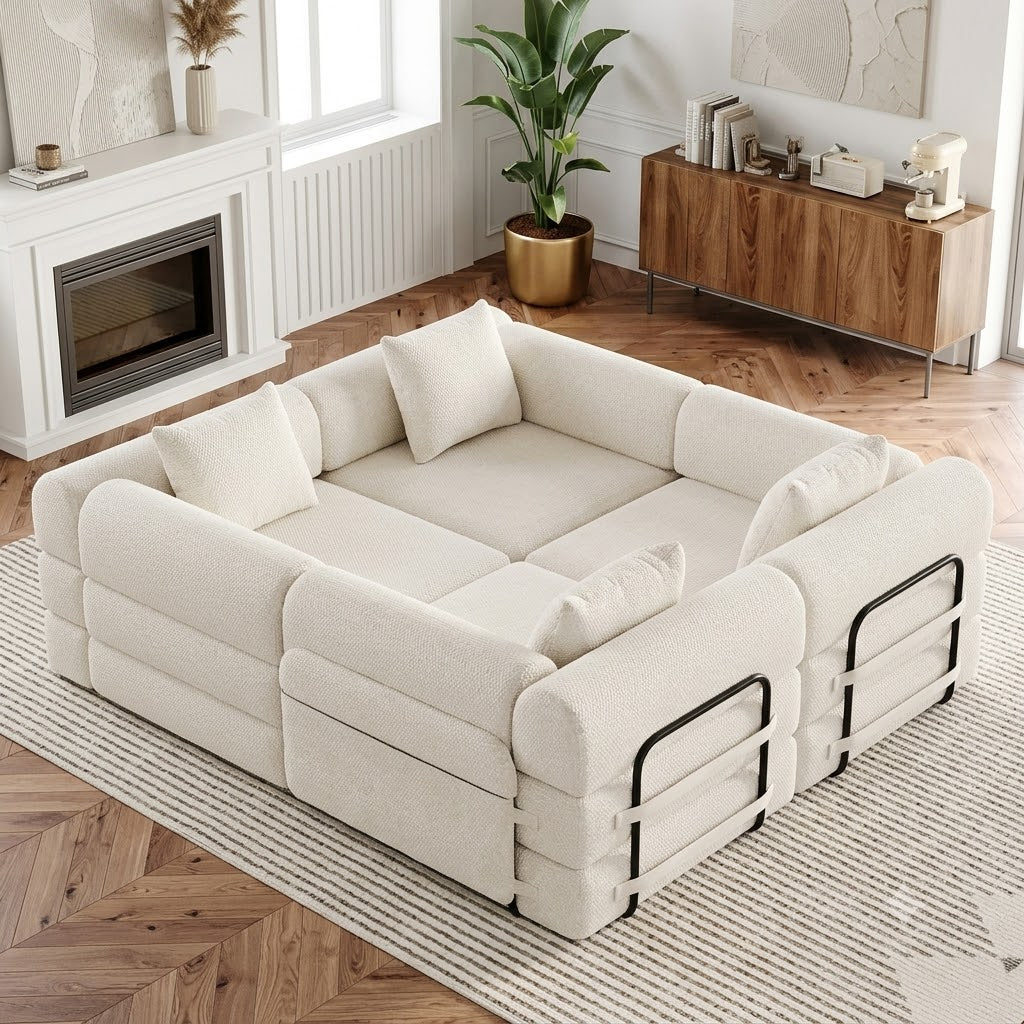 Canapé lit en Chenille 1 place convertible