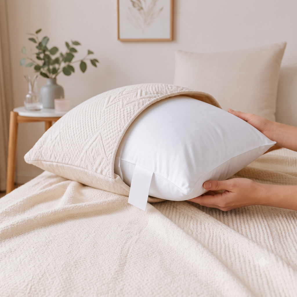 Coussin de canapé en duvet de canard 45x45 cm - Lot de 2