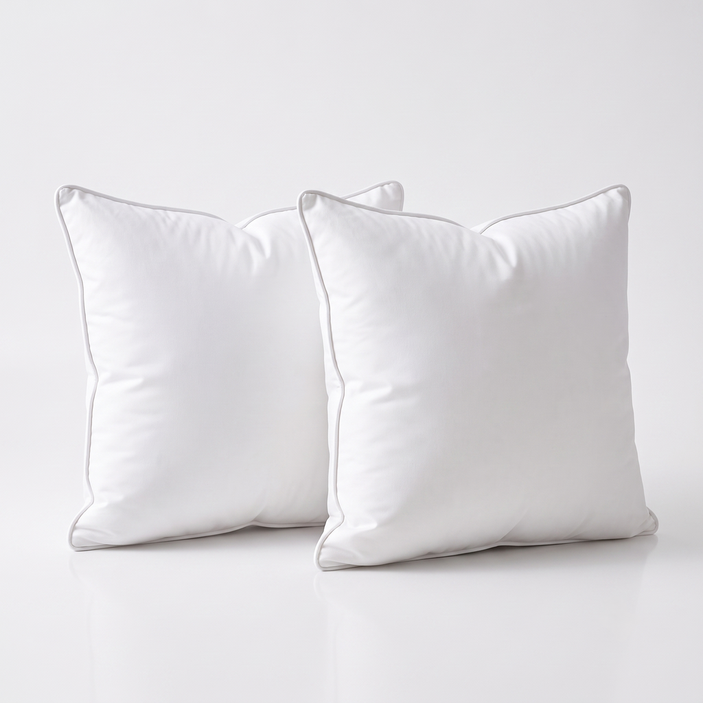 Coussin de canapé en duvet de canard 45x45 cm - Lot de 2