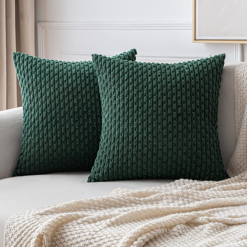 Housse de coussin 45x45 cm velours côtelé
