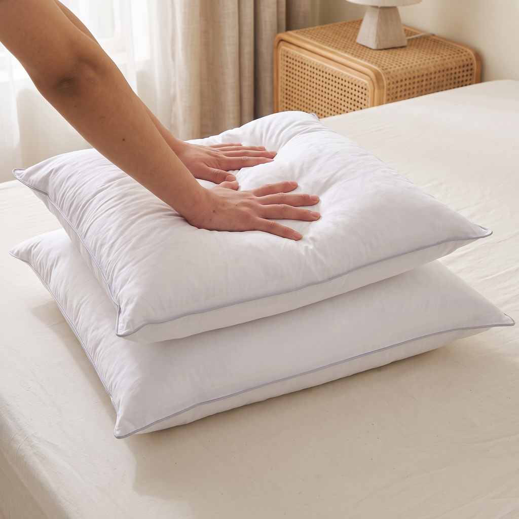 Coussin de canapé en plume d'oie 45x45 cm