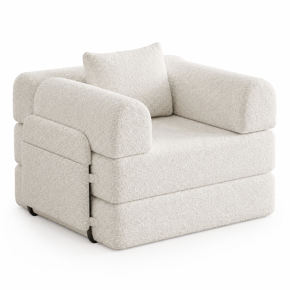 Canapé lit en Chenille 1 place convertible