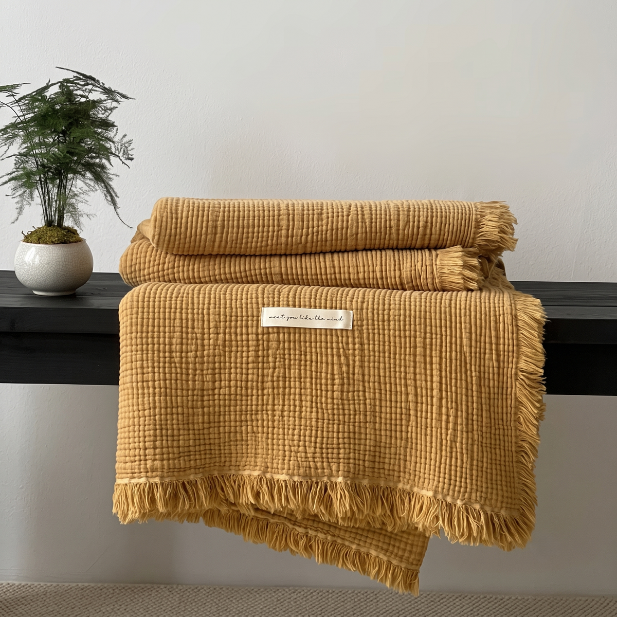 Plaid 100% coton 130x170 cm ou 150x200 cm