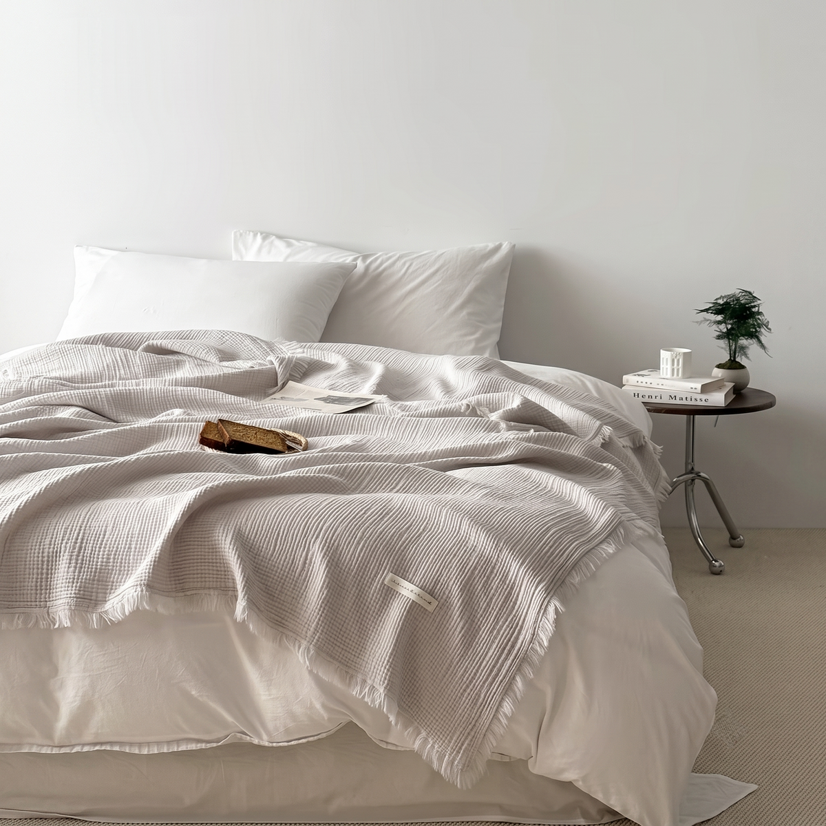 Plaid 100% coton 130x170 cm ou 150x200 cm