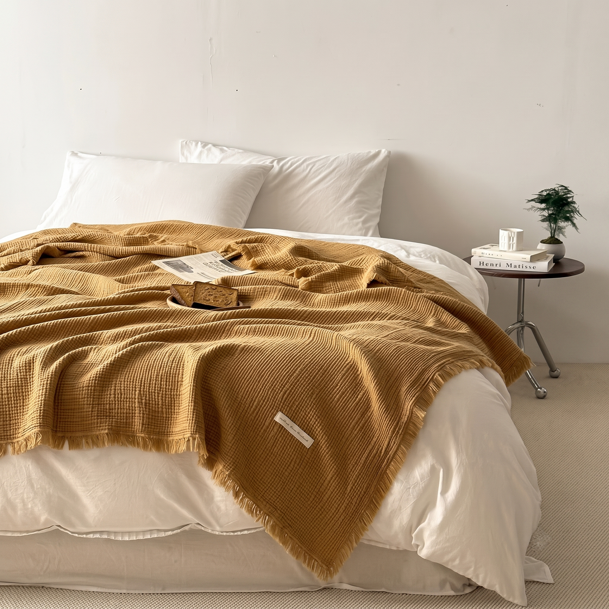 Plaid 100% coton 130x170 cm ou 150x200 cm
