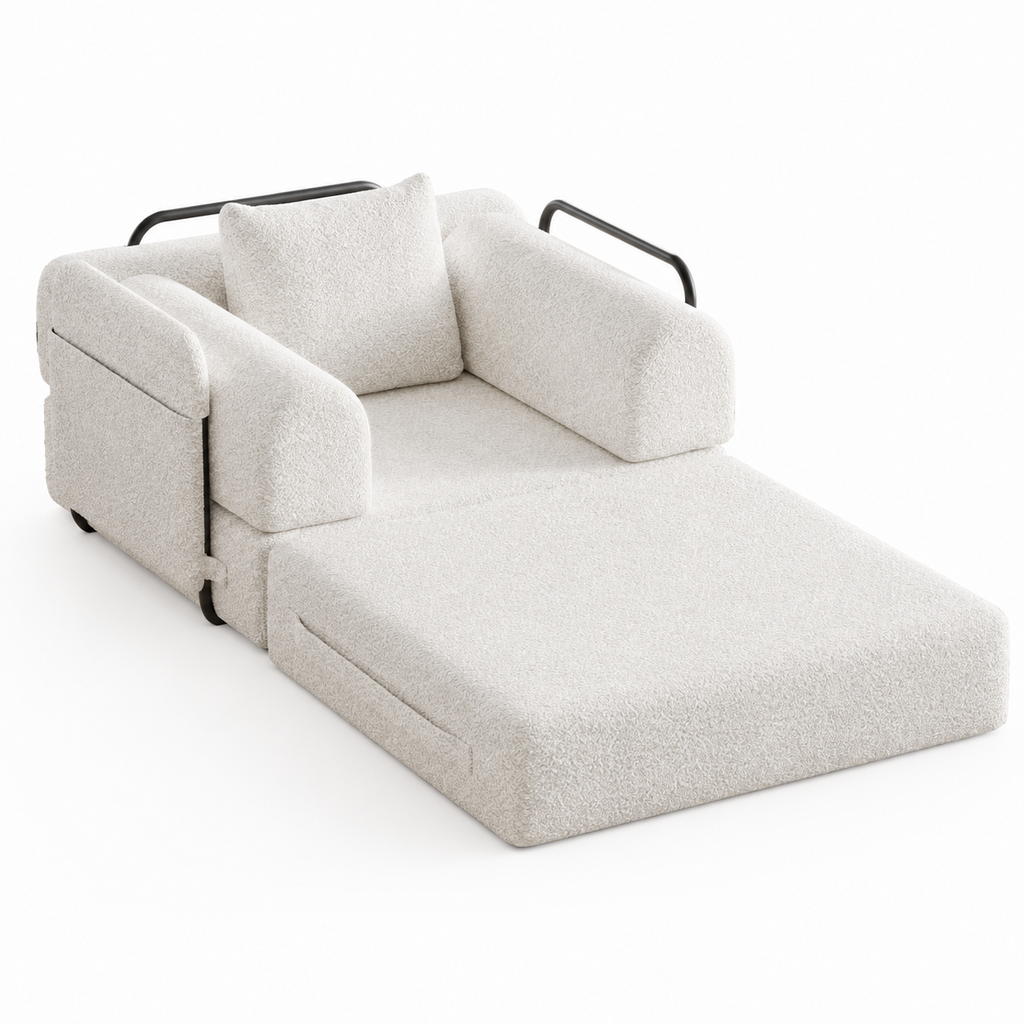 Canapé lit en Chenille 1 place convertible