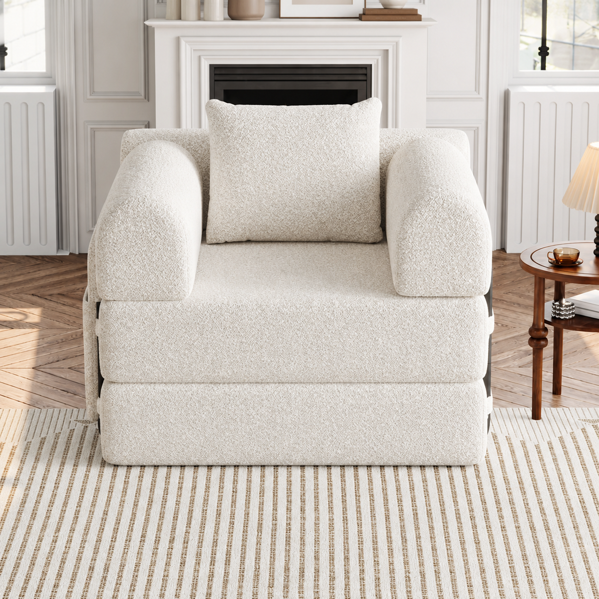 Canapé lit en Chenille 1 place convertible